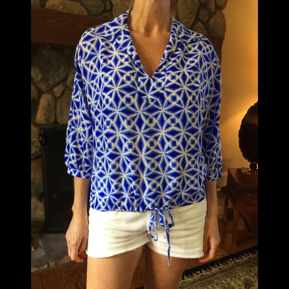 Alice & Trixie 100% Silk Marley Top-XS